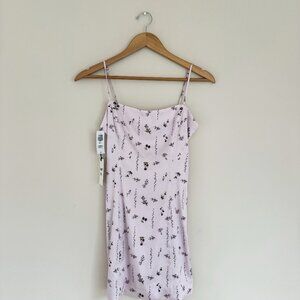 Aritzia | Frosted Rose Agnes Satin Mini Dress